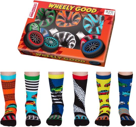 Actual product image United Oddsocks Wheely Good (pack of 3, 30 - 38)