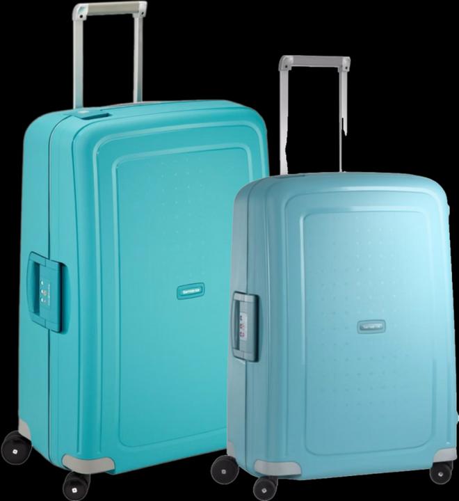 Produktbild Samsonite S'cure Spinner 69+75 cm Aqua Blue Kofferset (102 l)