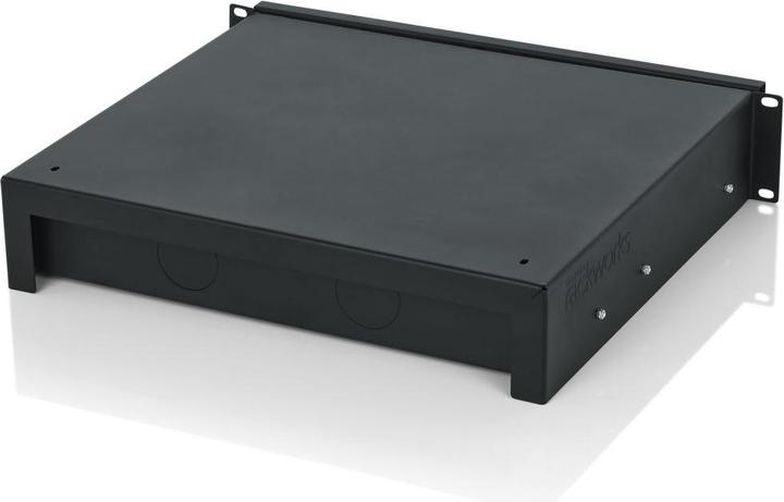 Produktbild Gator Rackworks Standard 2U Rack Mount Tray with Foam Interior and Lock 36cm Deep GRWDRWDF2 Black