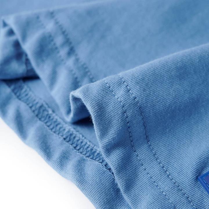 Immagine prodotto VidaXL Maglietta da bambino blu medio 92,Materiale: 100 % cotone,Colore (92)