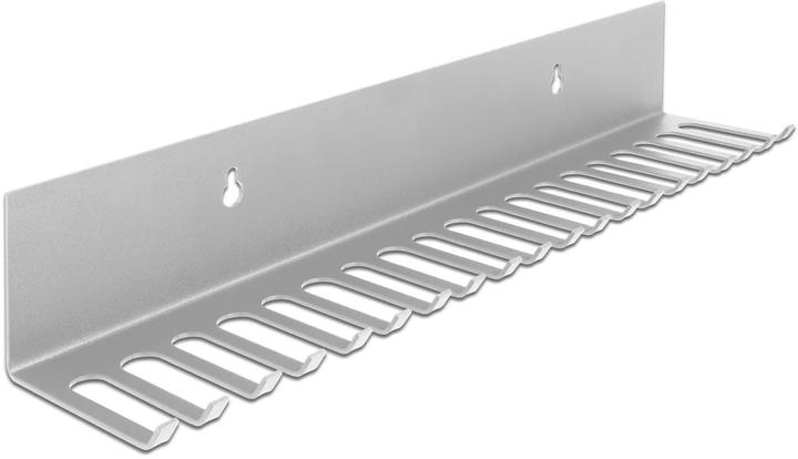 Delock Portacavi 318 x 65 mm per montaggio a parete grigio