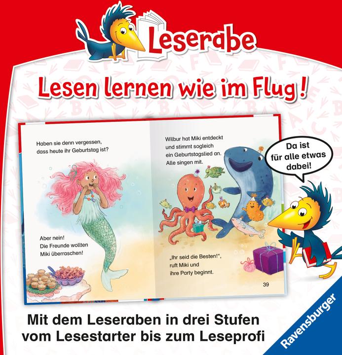 Produktbild Ravensburger Leserabe - 1. Lesestufe: Meermädchen Miki feiert Geburtstag (Deutsch, Alexandra Fabisch, Cathy Ionescu, 2024)