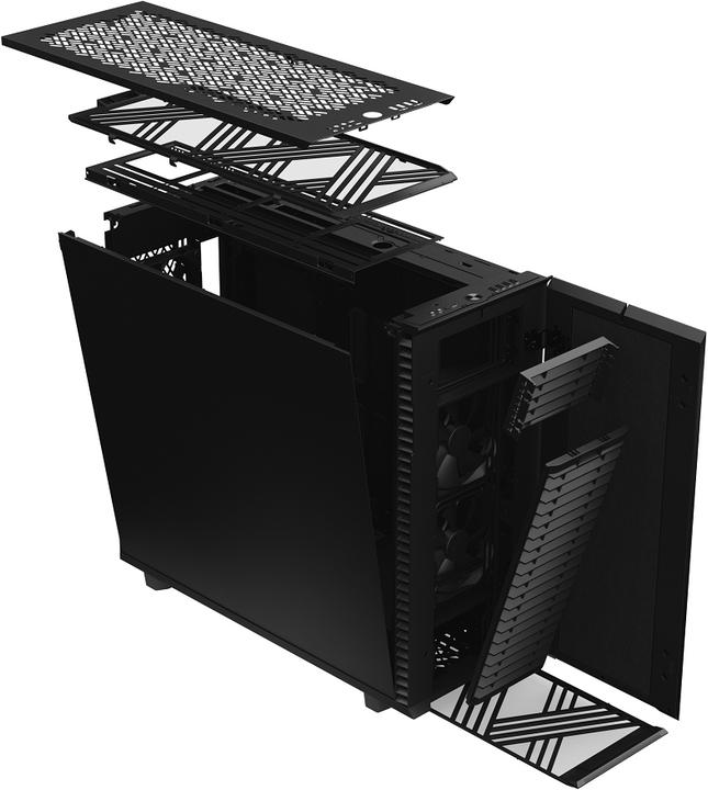 Actual product image Fractal Define 7 XL Black (EE-ATX, SSI CEB, SSI EEB, ATX, mATX, Mini-ITX, E-ATX)