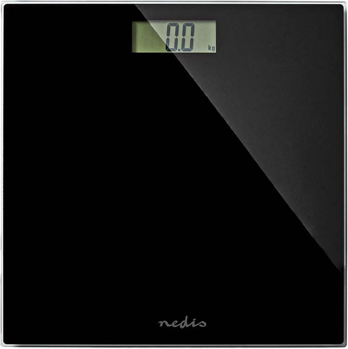 Immagine prodotto Nedis Bilancia pesapersone | Digitale | Nera | Vetro temperato | Capacità di pesatura massima: 150 kg (150 kg)
