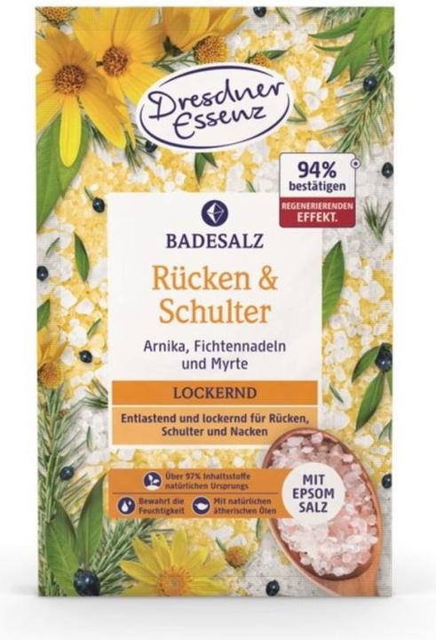 Produktbild Dresdner Essenz Dresdner Badesalz Rücken&Schulter Natürlich gesund fühlen 12 x 60 g (2720 ml, Badesalz)