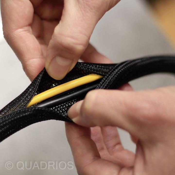 Image du produit Quadrios 23CA232 23CA232 Gaine tressée noire polyester 19 à 20 mm 3 m (Gaines pour câbles, 300 cm)