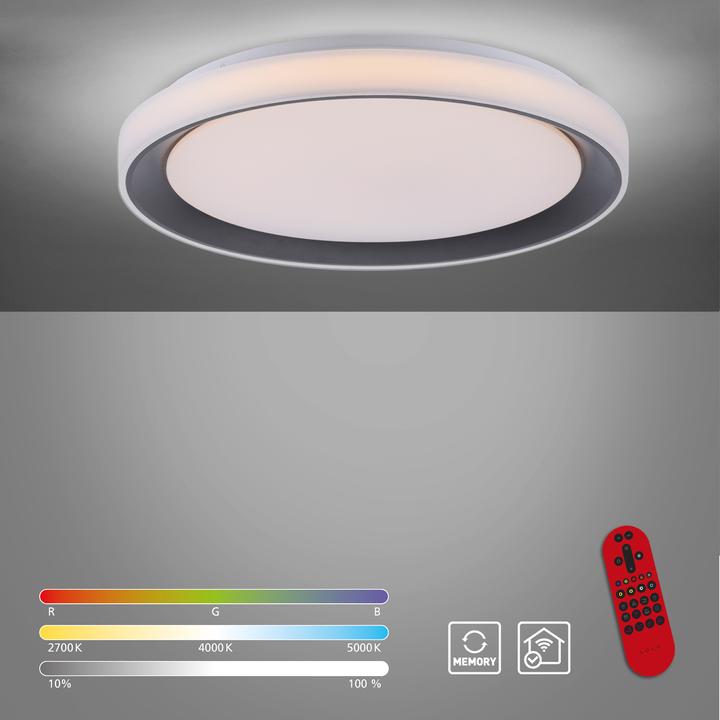 Produktbild Leuchten Direkt LED Deckenlampe LOLAsmart - DISC SmartHome Tuya, CCT RGB, dimmbar Fernbedienung (2700 lm)