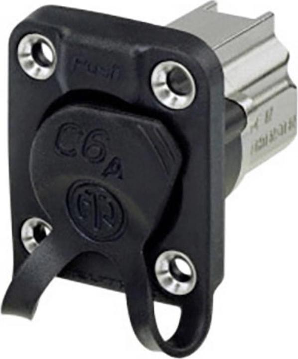 Neutrik Doorvoer inbouwdoos Contactdoos, inbouw Zwart NE8FDX-P6-W 1 st.