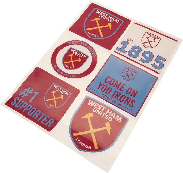 Produktbild West Ham United FC Autoaufkleber Sortierte Designs Set 6erPack