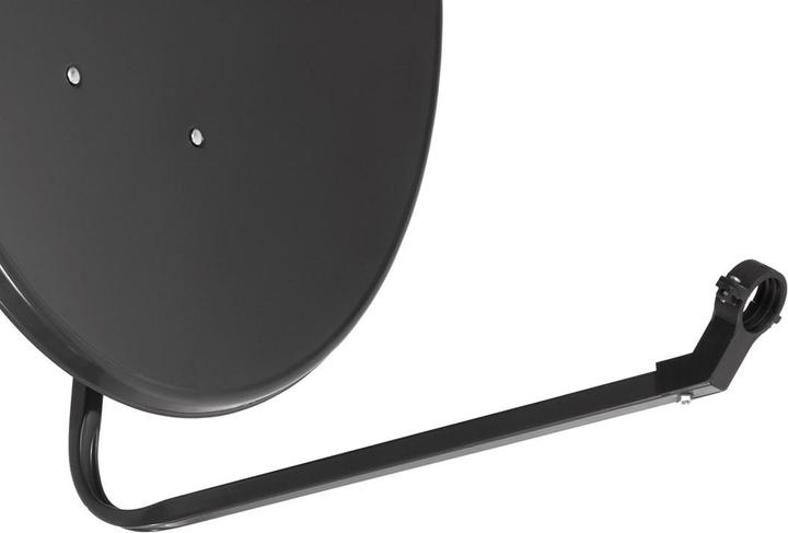Actual product image Maclean Satellite antenna TV system MCTV-929, phosphated steel, graphite, 90 cm (Parabolic antenna)