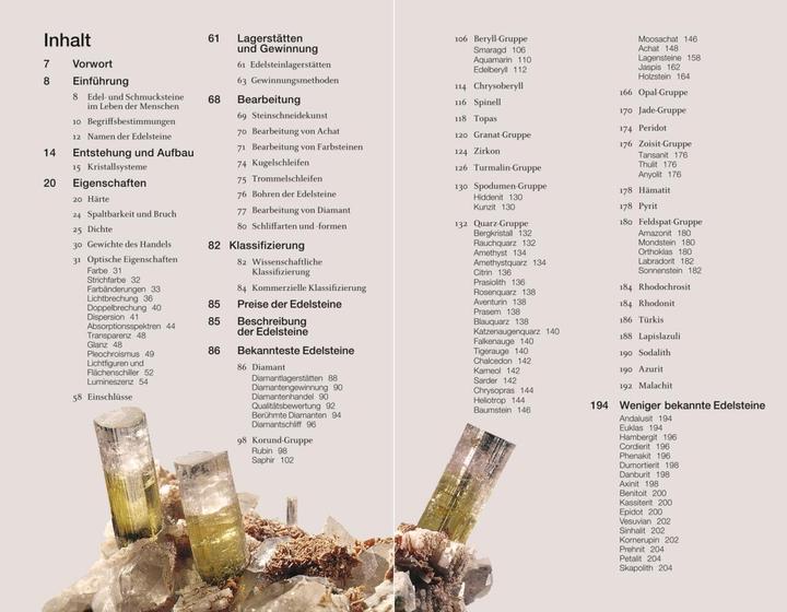 Valori nutrizionali e ingredienti Edelsteine und Schmucksteine (Tedesco, Walter Schumann, 2020)
