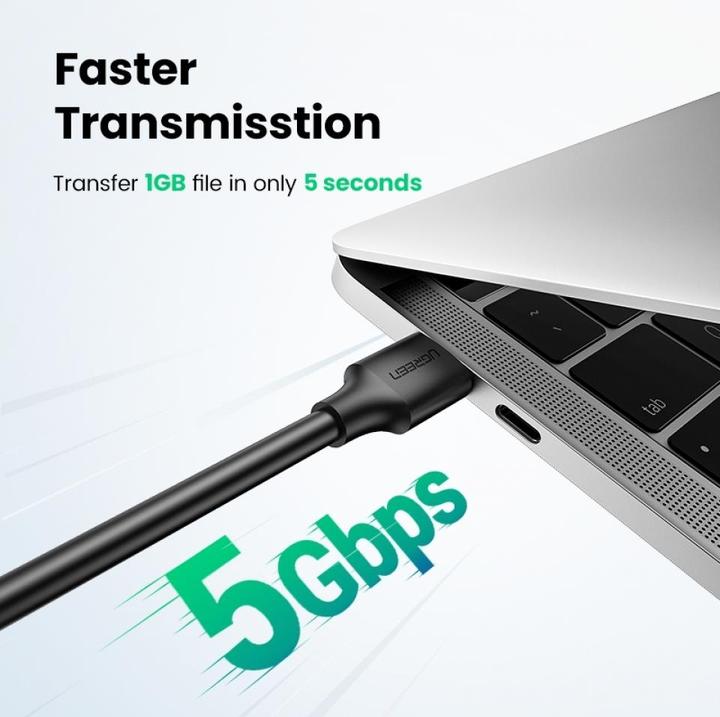 Productafbeelding Ugreen USB-A 3.0 naar USB-A 3.0 kabel (1 m, USB 3.0)