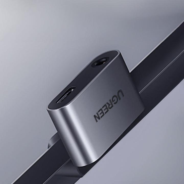 Actual product image Ugreen USB-C to 3.5mm Audio + USB-C Jack Adapter (USB Type C, 3.5mm socket, USB Type C)