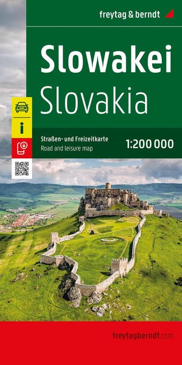 Image du produit Slovaquie, carte routière et de loisirs 1:200.000, freytag & berndt
