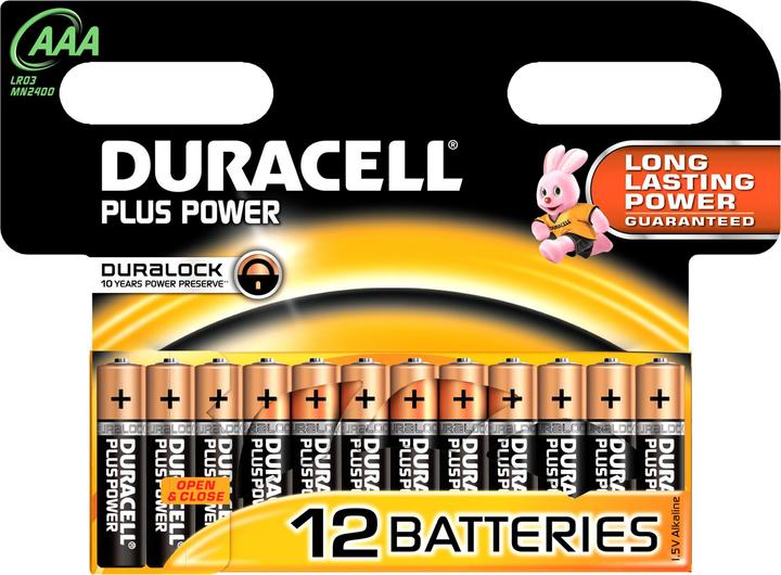 Image du produit Duracell Plus de pouvoir (12 pcs, AAA, 1150 mAh)