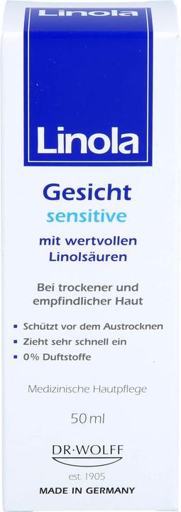 Actual product image Dr. Wolff Linola Face Sensitive (50 ml, 24h cream)