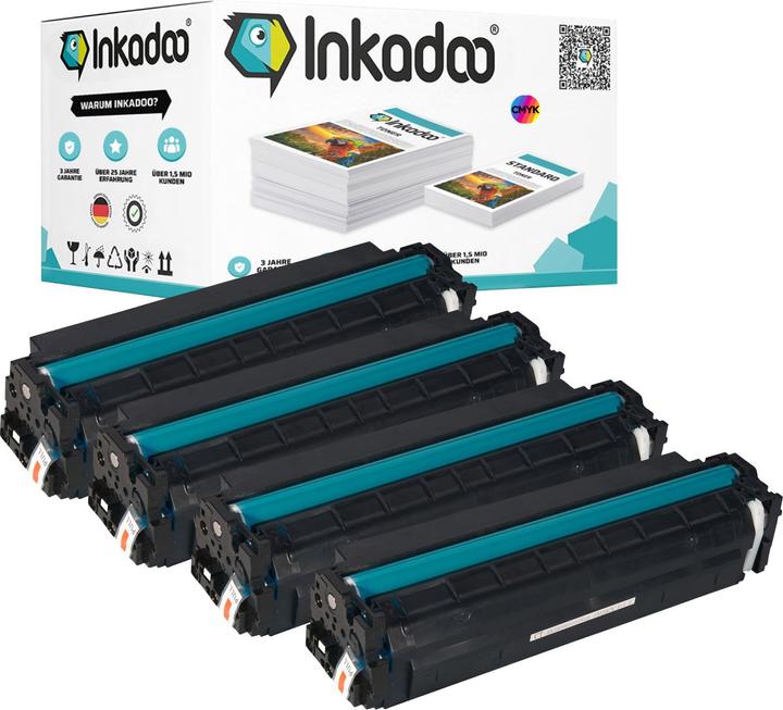 Actual product image Inkadoo Compatible toner for HP Color LaserJet Pro M 252 dw (M, Y, FC, C)