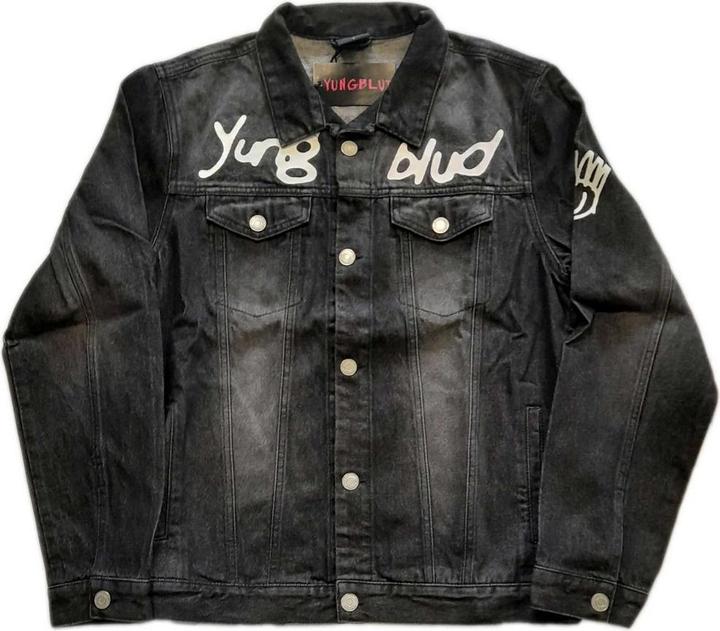 Image du produit Universal Textiles Veste unisexe Be Fooking Happy Denim pour adulte (M)