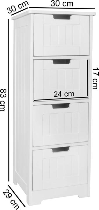 Actual product image Wohnling Luis (30 x 30 x 83 cm)