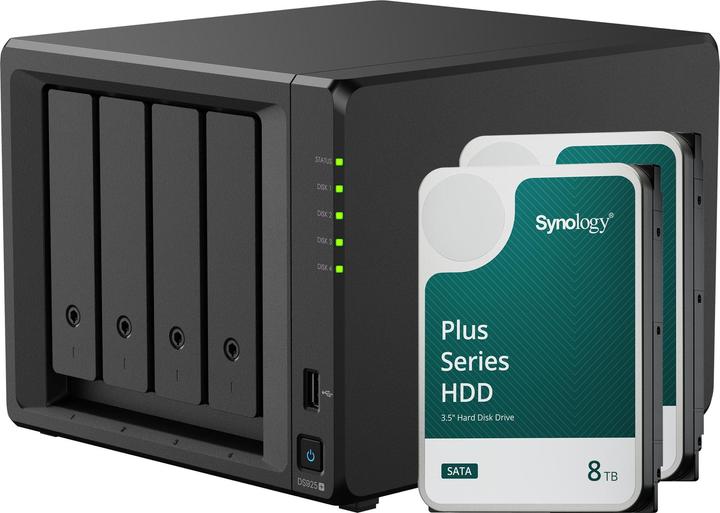 Image du produit Synology DS925+ LE SYSTÈME (2 x 8 To, Synology HAT 33xx)