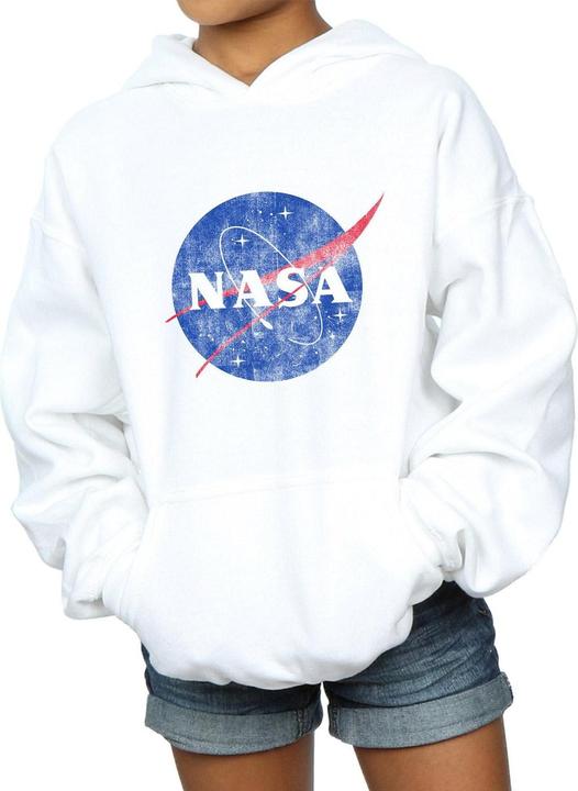 Immagine prodotto Nasa Classic Insignia Logo Distressed Felpa con Cappuccio Ragazze (140, 146)