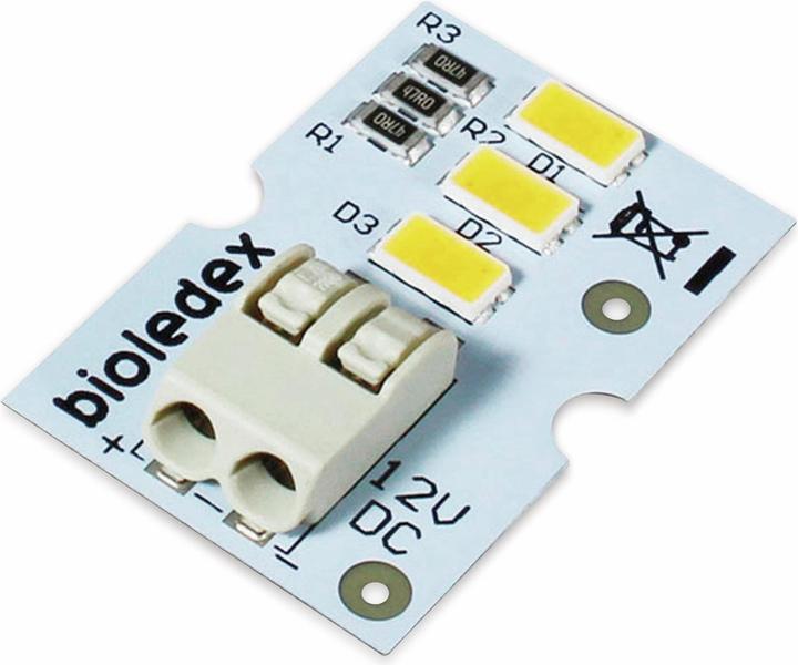 Bioledex Modulo LED, 30x20mm, 12 V-, 1,5 W, 135 Lm, 3000 k, bianco caldo
