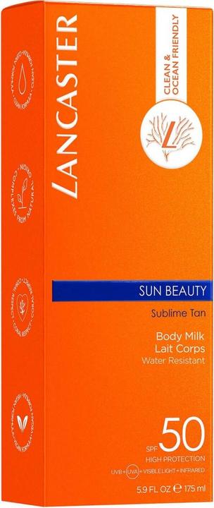 Produktbild Lancaster Sun Beauty Body Milk SPF50 (Sonnenmilch, SPF 50, 175 ml, 150 g)