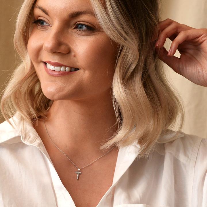 Actual product image Hot Diamonds Diamond letters necklace T (Silver 925, 40 - 45 cm)