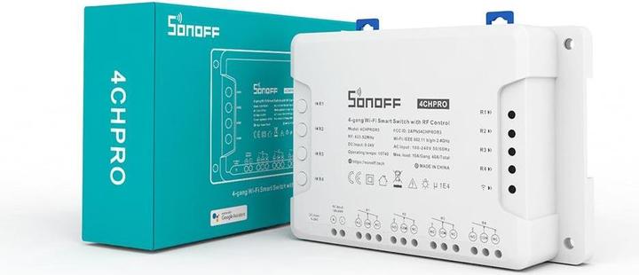 Immagine prodotto Sonoff 4CHPROR3 Attuatore di commutazione WLAN (Attuatore dell'interruttore)