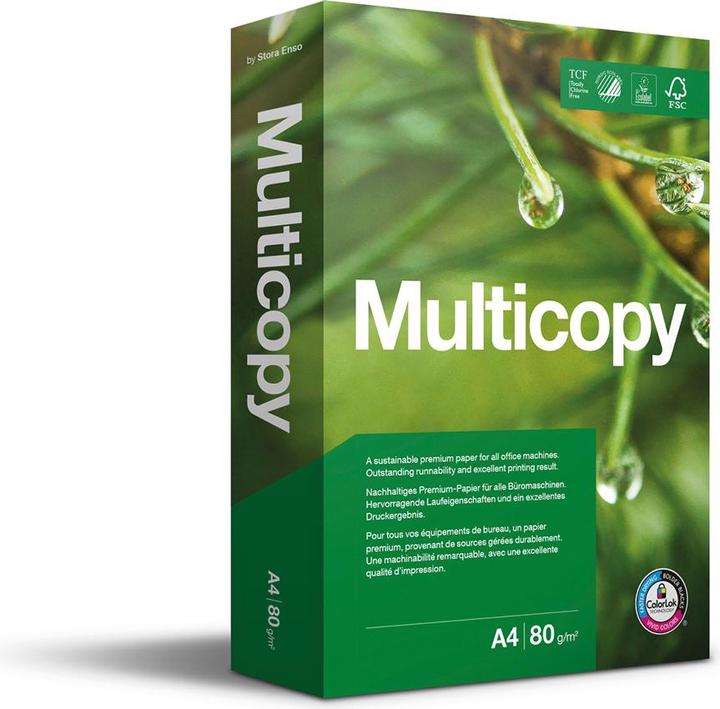 Produktbild Multicopy Multifunktionspapier (80 g/m², 2500 x, A4)
