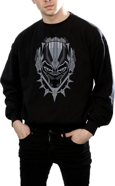 Image du produit Mens Black Panther Head Cotton Sweatshirt (S)