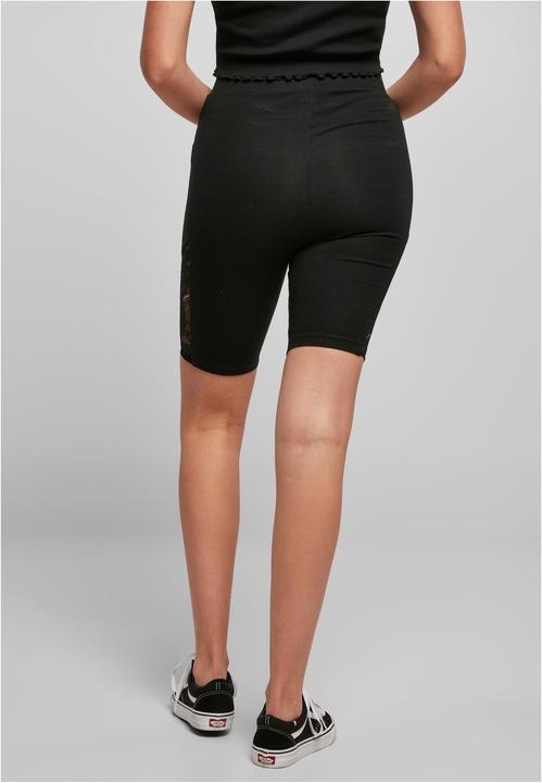 Actual product image Urban Classics Ladies High Waist Lace Inset Cycle Shorts - 16956 (M)