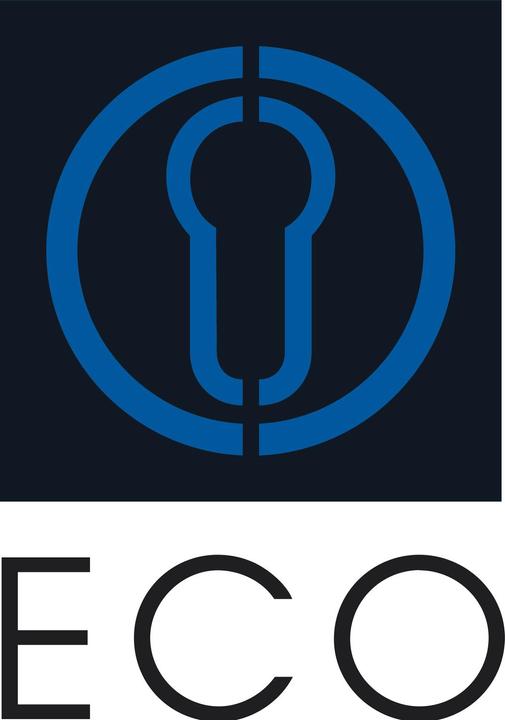 Actual product image ECO WC hasp (partition wall) with emergency opening via square spindle 8mm grey (Door handle)
