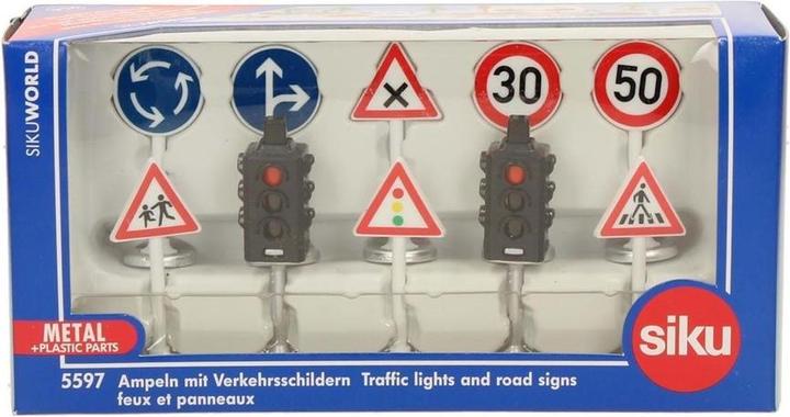 Produktbild Siku Ampeln mit Verkehrsschildern