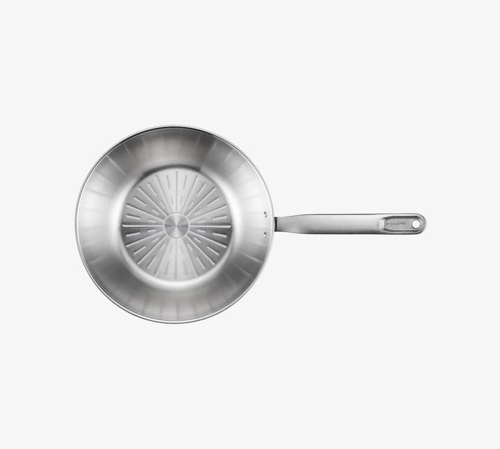 Actual product image Fiskars All Steel Pure Wok (28 cm, Wok, Stainless steel)