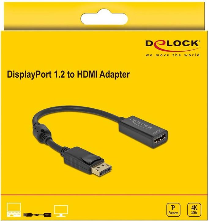 Produktbild Delock DisplayPort – HDMI Adapter (20 cm)