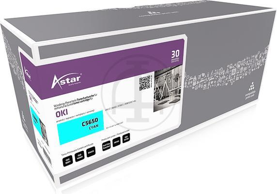 Produktbild Astar Cyan - compatible - Tonerpatrone - für OKI C5650dn (C)