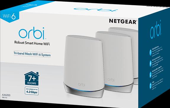 Immagine prodotto Netgear Sistema mesh Orbi WiFi 6 AX4200 (RBK753)