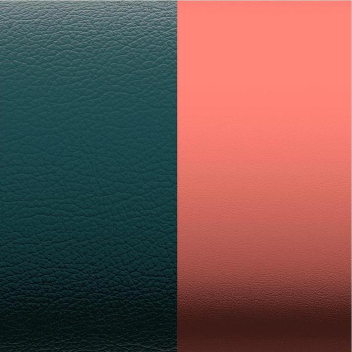Les Georgettes Bleu de minuit/Blush métal (1.40 cm, Cuir)