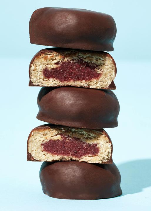 Immagine prodotto KoRo Biscotto all'avena biologico con ripieno di fragole e copertura di cioccolato fondente (480 g)