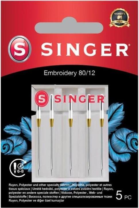 Produktbild Singer Stick Nähmaschinennadel, 80/12, 5er Pack