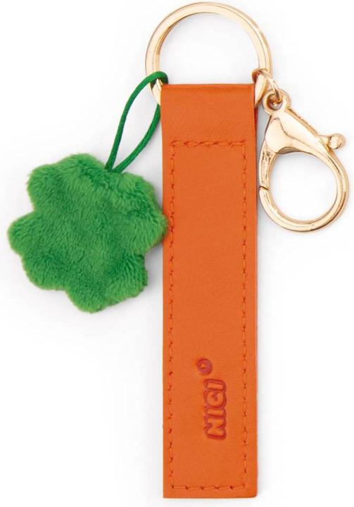 Immagine prodotto Magni NICI Schlüsselanhänger Viel Erfolg! Kunstlederband mit Kleeblatt orange 10cm
