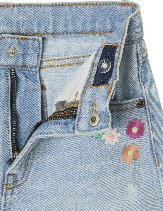 Actual product image Vertbaudet Mädchen Jeans-Shorts mit gestickten Blumen (92)