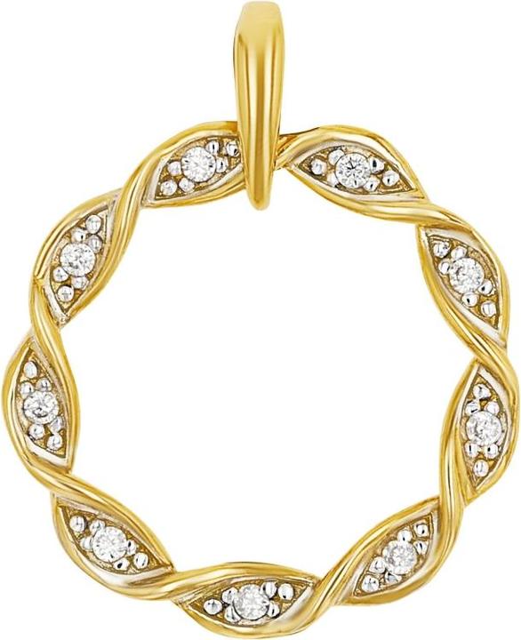 Produktbild Amor Anhänger für Damen, Gold 375, Zirkonia synth. (Gold 375, 9 ct)