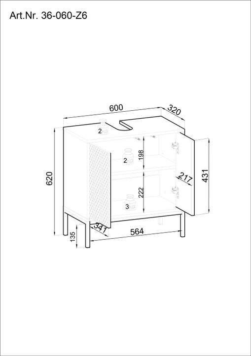 Actual product image Bega BBK Birmingham (60 x 32 x 62 cm)