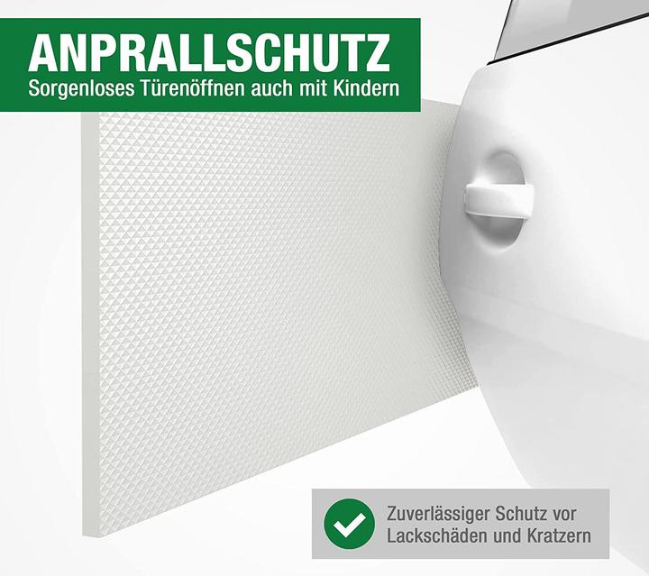 Immagine prodotto Werkstein Garagenwand Stossschutz Selbstklebender Auto Türe Kollisionsschutz - Weiss (2mx20cm)