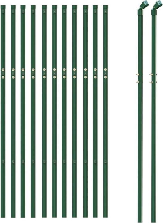 Image du produit VidaXL Maschendrahtzaun Grün 0,8x25 m, Farbe: Grün, Material