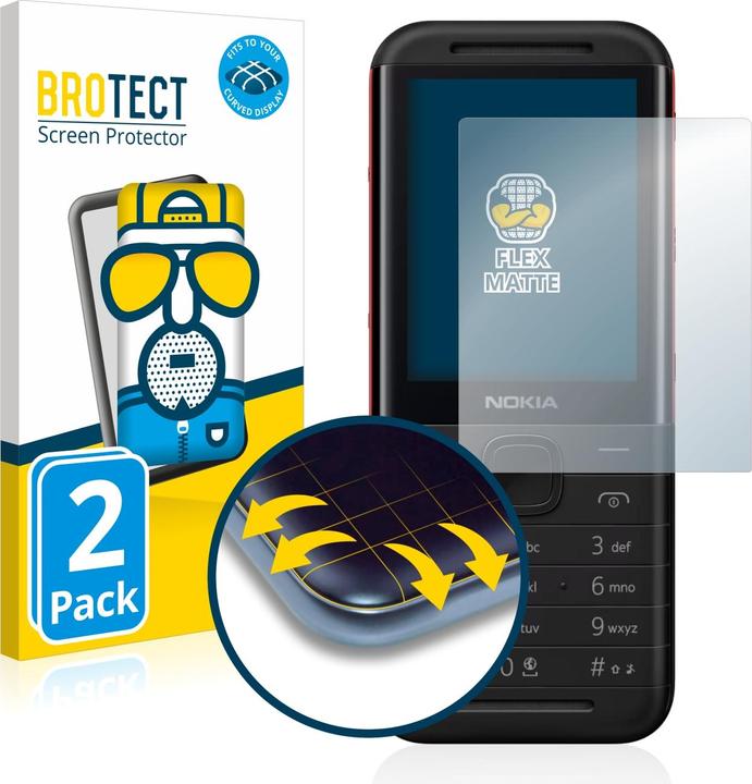 Image du produit BROTECT Full-Cover Protection Mat (2 pièce(s), Nokia 5310 XpressMusic XpressMusic)