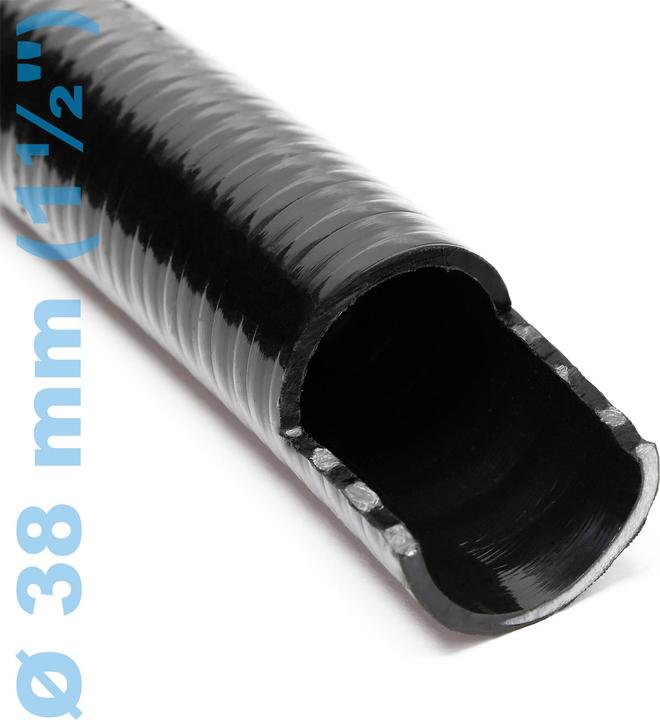 Produktbild Wiltec Druck- und Saugschlauch 5m Teichschlauch 38mm 550g/m Schlauch Teich