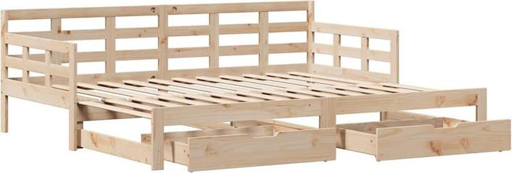 Immagine prodotto VidaXL Letto da giorno Divano letto Letto estraibile Divano letto Letto ospite Cassetti 90x190cm (Divano letto)
